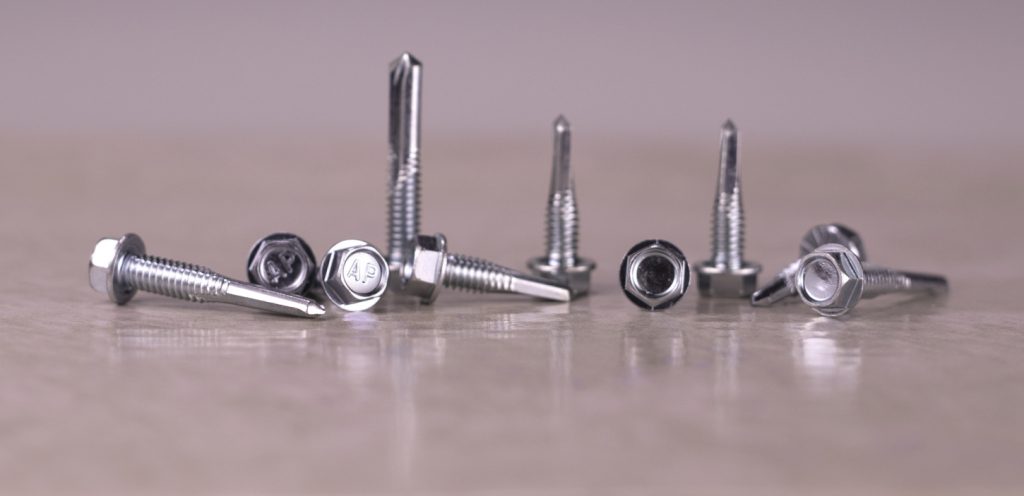 Uxcell #8 X 1/2\" White Screws Self Drilling Screws, 50 Pack Flat Head Phillips Sheet Metal Screw Wood To Metal Screws