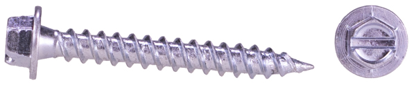 hvac fastner quarter tall indented hex washer head fillet zip