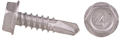 stainless dacroment self drilling hex screw