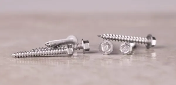 1/4" INDENTED HEX WASHER HEAD UNSLOTTED