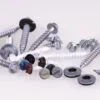 1/4" INDENTED HEX WASHER HEAD SLOTTED