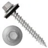 1/4" TALL INDENTED HEX WASHER HEAD UNSLOTTED WITH FILLET HI/LO THREAD TY17 FITTED W/NEOPRENE BONDED WASHERS