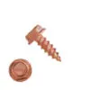 1/4" HEX WASHER HEAD UNSLOTTED SOLID COPPER