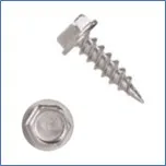 1/4" INDENTED HEX WASHER HEAD UNSLOTTED