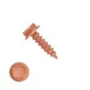 1/4" HEX WASHER HEAD UNSLOTTED 18-8 SS COPPER PLATED