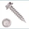 1/4" INDENTED HEX WASHER HEAD UNSLOTTED