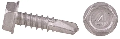 HEX WASHER HEAD UNSLOTTED 410 SS DACROMET