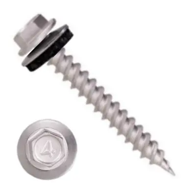 HEX WASHER HEAD UNSLOTTED 410 SS DACROMET SEALING WASHER